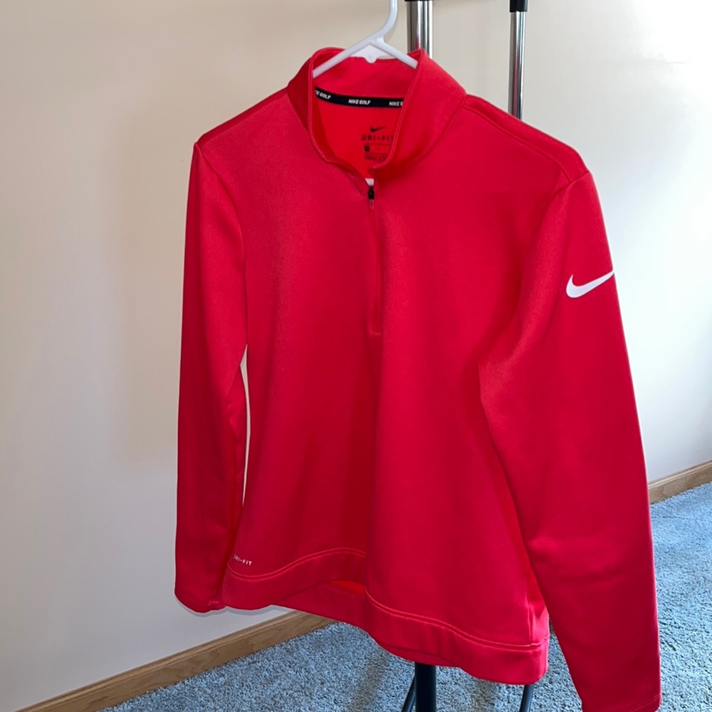 Nike Golf Long Sleeve Dri-Fit 1/4 zip shirt